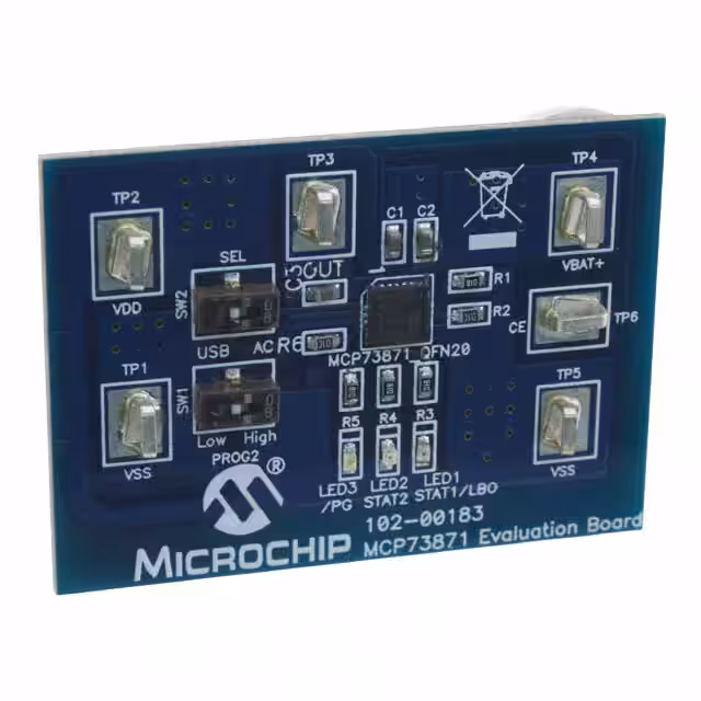 MCP73871EV Microchip Technology  Cartes et kits d'évaluation et de démonstration